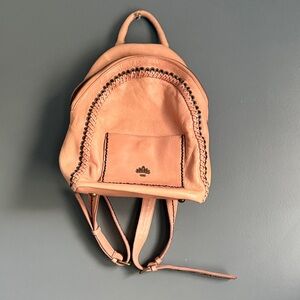 Light pink Leather Backpack